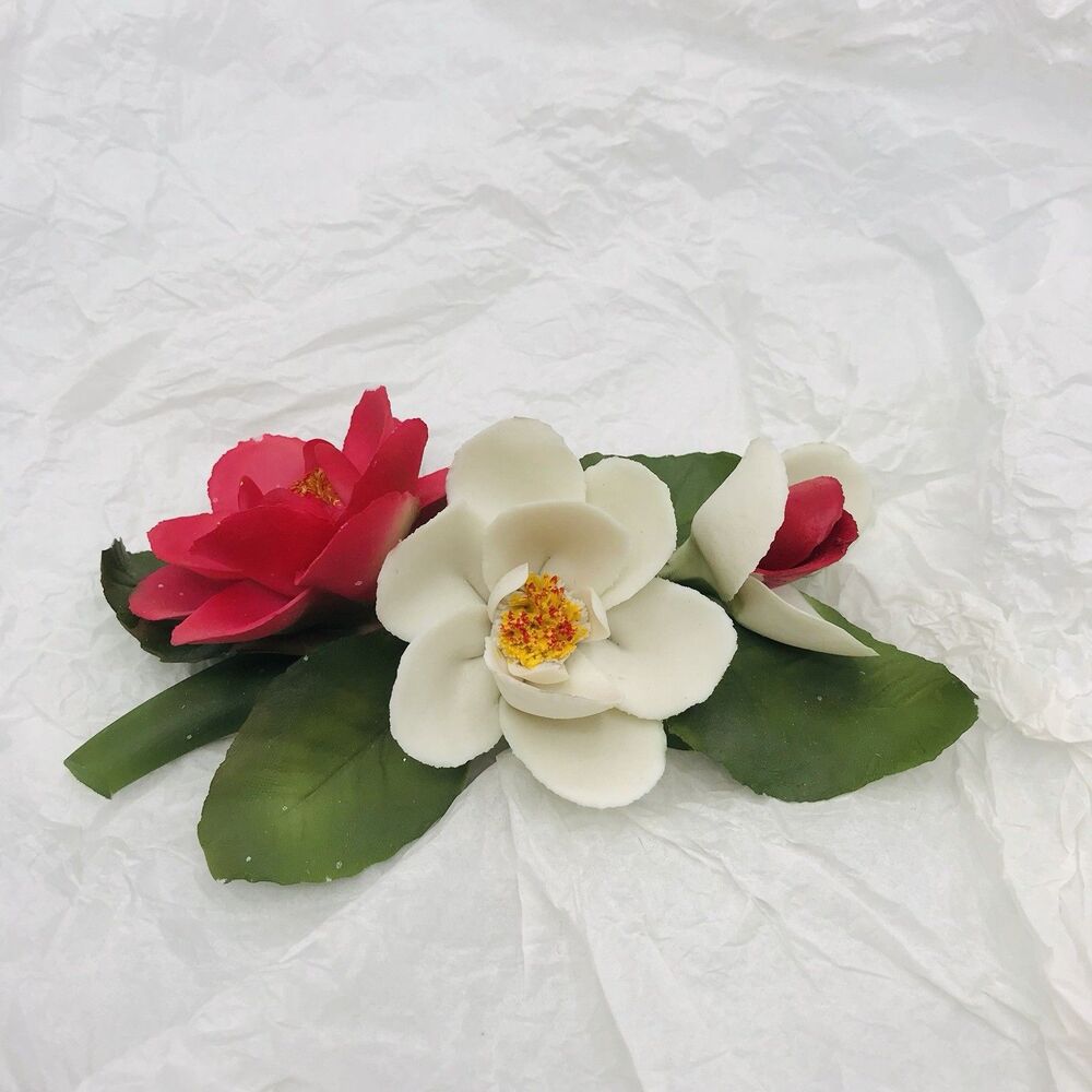 Vtg 1985 Franklin Mint Capodimonte "York & Lancaster" Porcelain Made in Italy